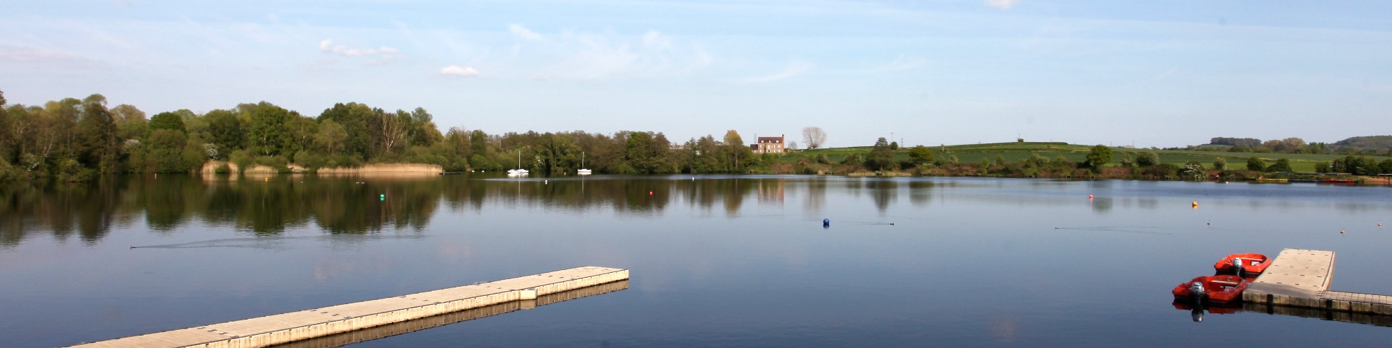 Beautiful 20 acre lake at Aztec Adventure, perfect for kayaking and paddleboarding