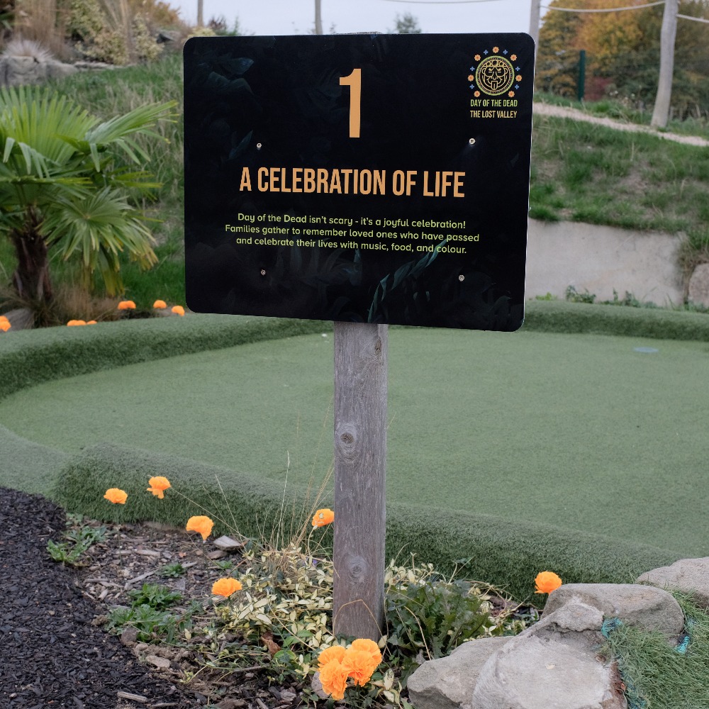 Day of the Dead Adventure Golf at Aztec Adventure: celebrate with friends and family