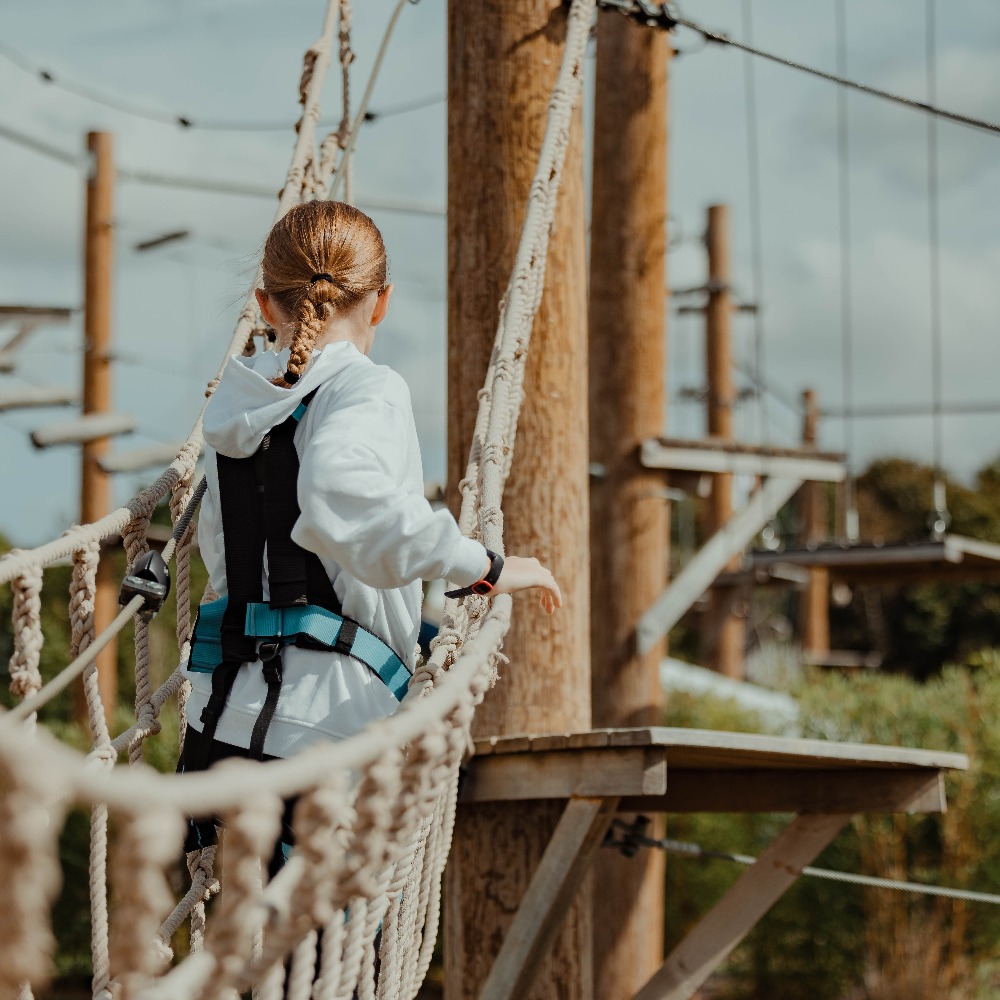 High Ropes Aerial Adventure Course at Aztec Adventure The Lost Valley