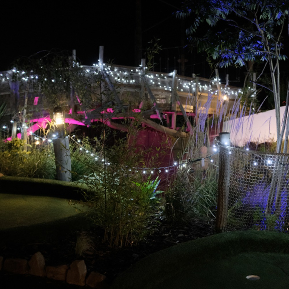 Christmas Penguin Brick Trail and giant woolly mammoth at The Valley, Evesham, family-friendly festive attraction