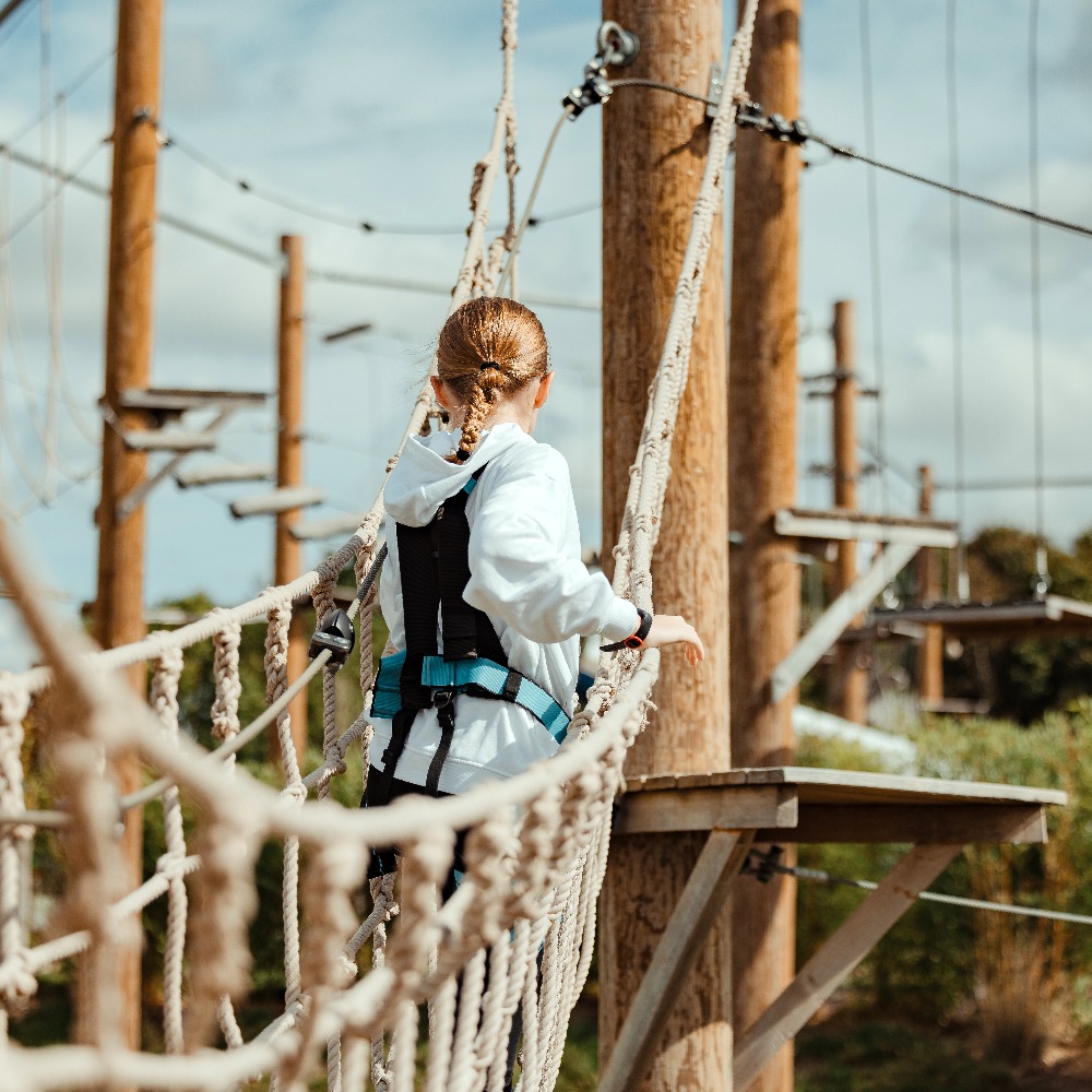 High Ropes Aerial Adventure Course at Aztec Adventure The Lost Valley