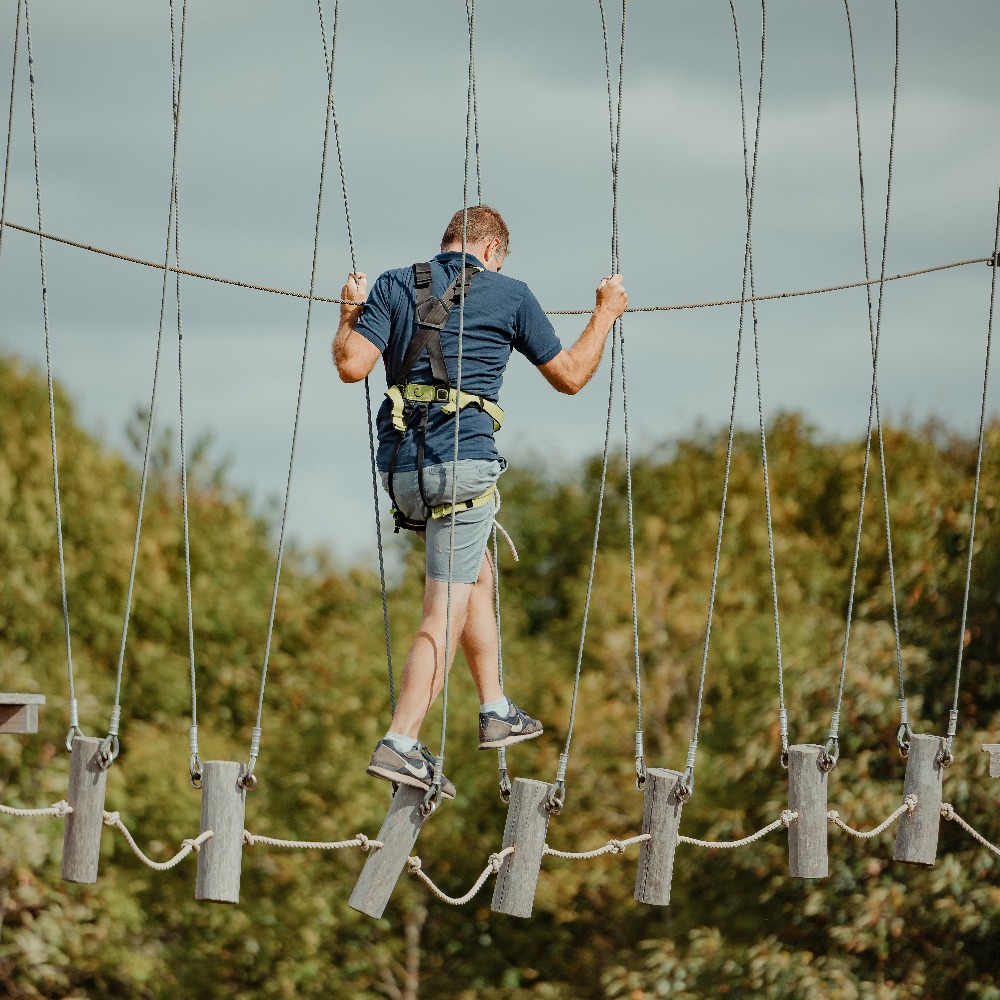 High Ropes Aerial Adventure Course at Aztec Adventure The Lost Valley