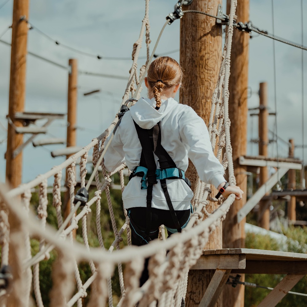 High Ropes Aerial Adventure Course at Aztec Adventure The Lost Valley