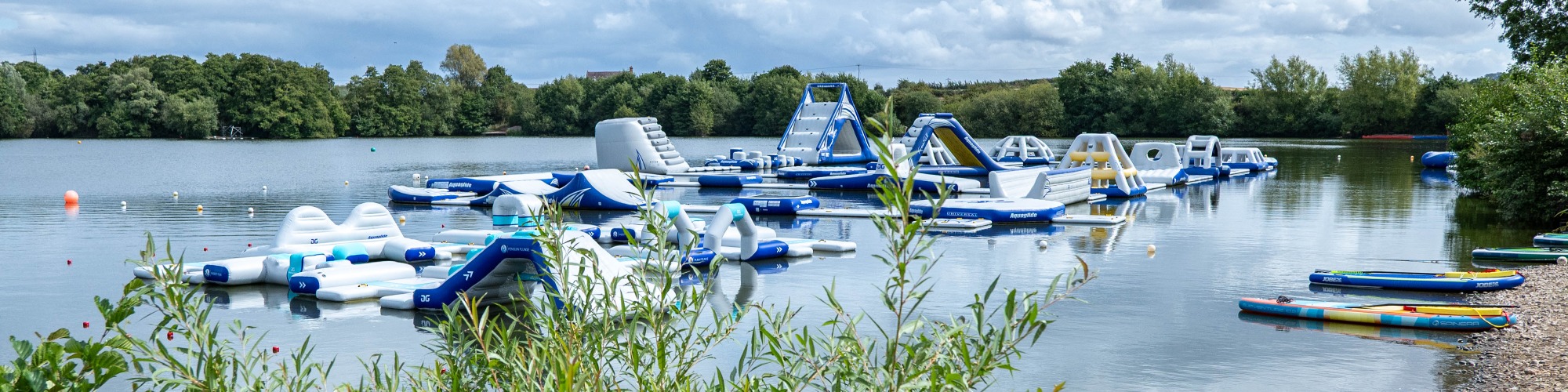 July at Aztec Adventure photo of Aqua Park at Upton Warren