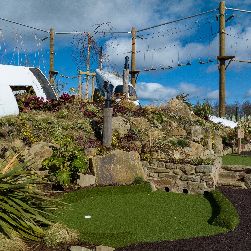 Aztec Adventure's crazy golf course at The Lost Valley is open daily this summer. Plus, grab one of 31 free rounds in July - book online today!