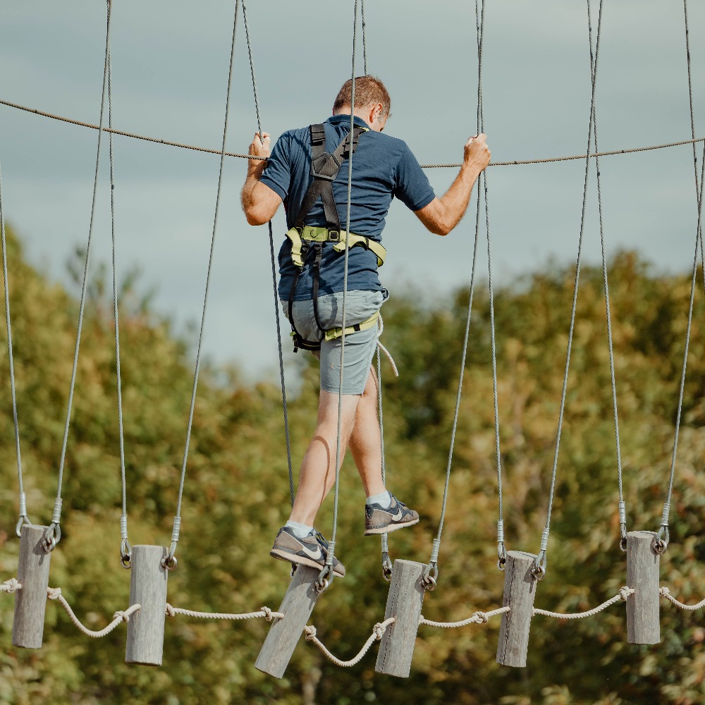 High Ropes Aerial Adventure Course at Aztec Adventure The Lost Valley