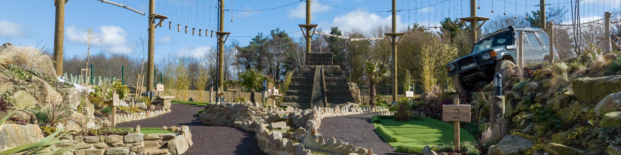 Aztec Adventure's crazy golf course at The Lost Valley is open daily this summer. Plus, grab one of 31 free rounds in July - book online today!