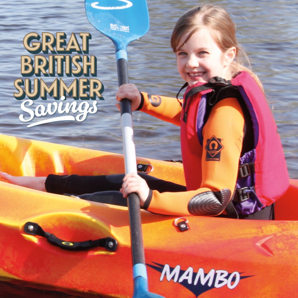 Families enjoying the Aztec Adventure Aqua Park - save this summer with Great British Summer Savings, 25 June to 1 September 2026.