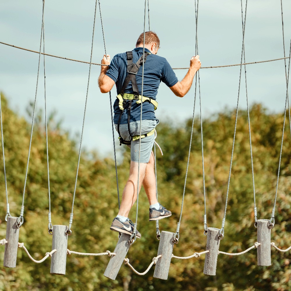 High Ropes Aerial Adventure Course at Aztec Adventure The Lost Valley