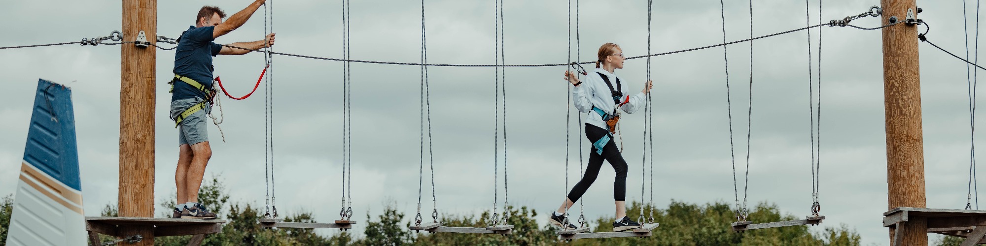High Ropes Aerial Adventure Course at Aztec Adventure The Lost Valley